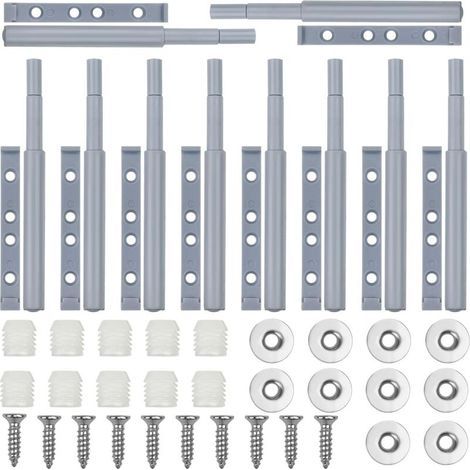 Chiusura magnetica per anta di armadio, 10 pezzi, pulsante di apertura a pressione, ammortizzatore magnetico per chiusura anta, ammortizzatore per cassetto armadio, pulsante di chiusura magnetico per (1/5)