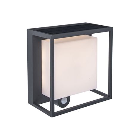 Applique esterno Lutec Curtis LED 3W sensore solare antracite (1/2)