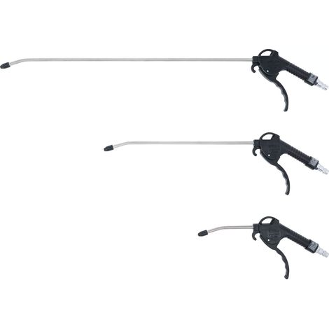 Bgs Technic – Lot de 3 soufflettes 110/300/500 mm – Accessoire pour perforateur – Raccords Euro 1/4" pour tuyau d'air comprimé (1/4)