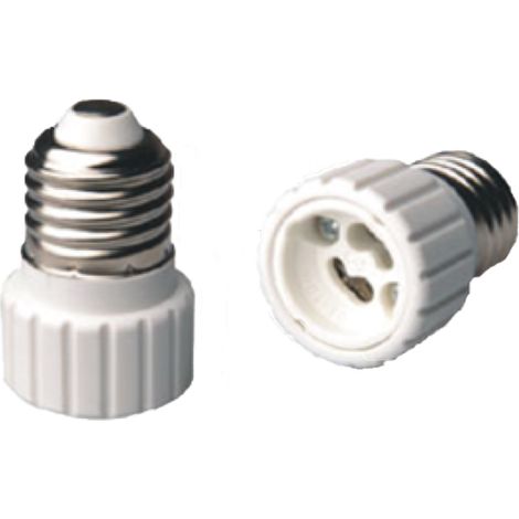 Adaptador de Casquillo de Portalámparas E27 a GU10 (Solo Instalaciones 12V o Inferiores) (1/2)