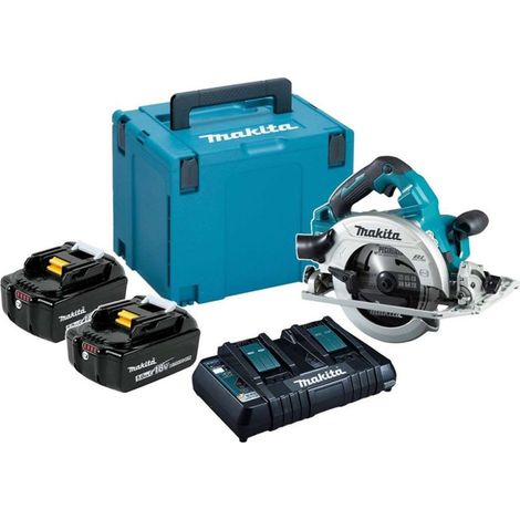 Sega circolare Ø 190 mm 2x5Ah 18V LXT ®MAKITA DHS783T2JU in valigetta + chip AWS (1/5)