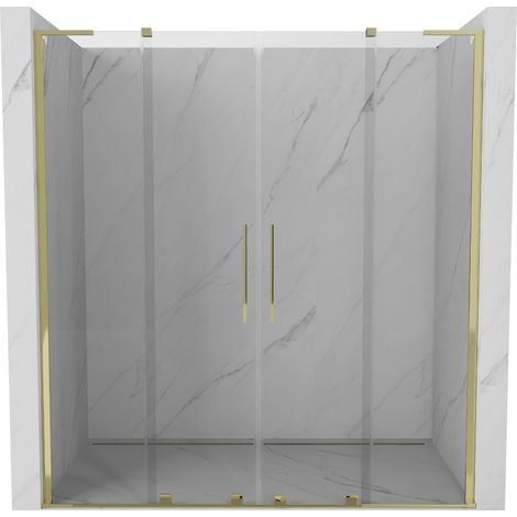 Mexen Velar L Duo porte de douche coulissante 180 cm, transparent, doré - 871-180-003-02-50 (1/5)