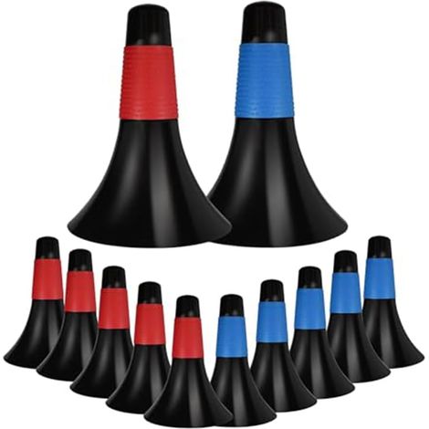 12 Cônes D'Entraînement Sportif de 22,9 cm en Plastique pour Patinage D'Agilité pour Enfants, Entraînement de Football, de Basket-Ball, Mixte (1/5)