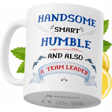 Taza de café/té divertida y humorística para un líder de equipo. Taza con diseño gráfico y texto gracioso para cumpleaños, santos, días festivos. Taza premium para ocasiones especiales en casa, la ofi (1/5)