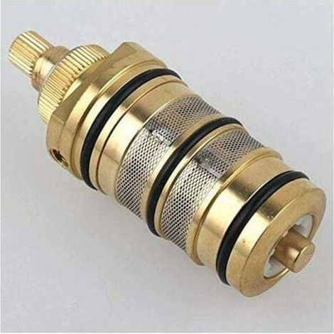 Tigrezy Cartouche Thermostatique et PoignéE en Laiton pour le Bain Douche pour Mitigeur MéLangeur Barre de Douche Robinet MéLangeur Douche Cartouche MéLangeur