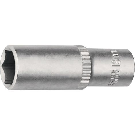 Vaso de impacto 1/2 pulgada hexagonal SW 19mm L.77mm TECWERK (1/3)