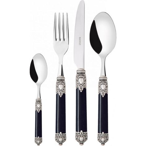24 piezas en negro conjunto de compacto negro marmorizado negro negro Rinascimento ghiera argento antico Bugatti
