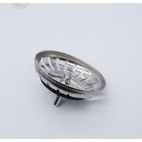 Küchenspülen-Stopper, rostfreier Edelstahl, universeller Ersatzkorb für Lebensmittel/Haarfänger, Lochdurchmesser 78 mm