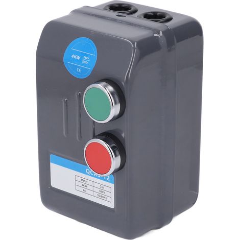 Démarreur de moteur électrique magnétique, interrupteur triphasé pour compresseurs d'air, Applications d'eau, 380V, 4kw, 6,8 à 11a