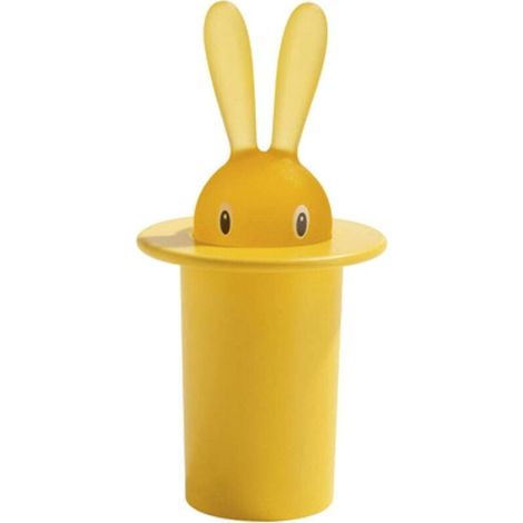 Toothpick Boîte de rangement Grande Capacité Anti-poussière Self-picking Rabbit Toothpick Holder pour la maison Jaune (1/5)