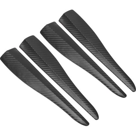 Protection de pare-chocs de voiture, texture fibre de carbone, 28 cm, autocollant anti-rayures, protection des bords. (1/5)