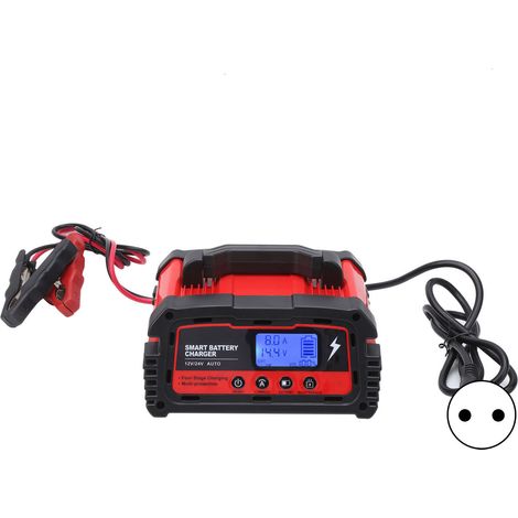 Chargeur de batterie portable 0V pour batteries sèches, 10A AC110V-220V 50/60Hz, prise EU (1/5)