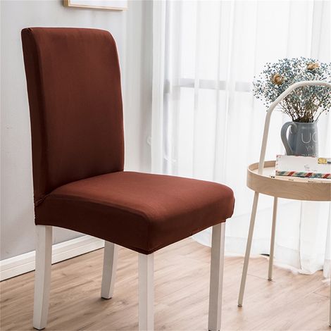 Housse De Chaise - 92 Polyester 8 Spandex - Extensible 360 Degres - Pour Chaise A Manger - 40 A 50 Cm - 1 Piece (1/3)