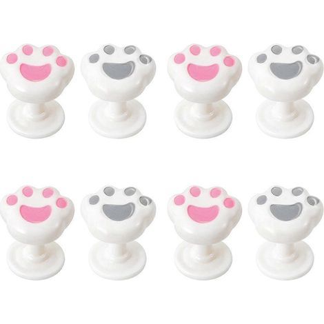 Bouton-poussoir de chasse d'eau en forme de griffe de chat. assistant de chasse d'eau à longs ongles. facile à installer (1/5)