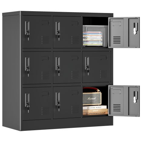 Armoires métalliques avec portes pour bureaux, salles de sport, écoles et domiciles – Armoire de rangement sécurisée avec fente pour carte