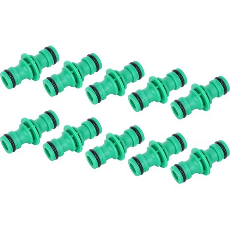 10 Stück Schnellverbinder für gerade Wasserschläuche, Gartenbewässerung, Wasserrohrverbindungswerkzeug (1/5)