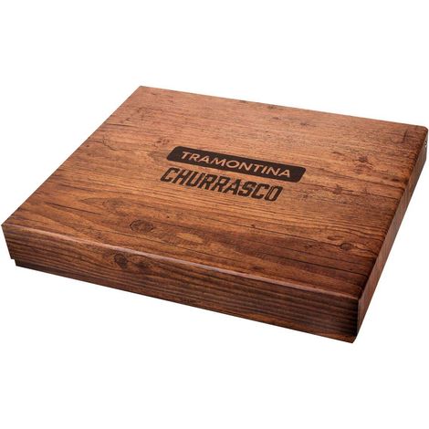 Accesorios para barbacoa Tramontina 15 piezas acero madera (1/3)