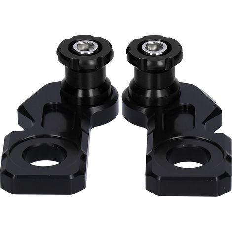 Hinterradhalterung aus Aluminium für Motorräder, 2-teilig, mit verschiebbarer Achse für Honda CB650R/F und CBR650R (2019–2020), schwarz (1/5)