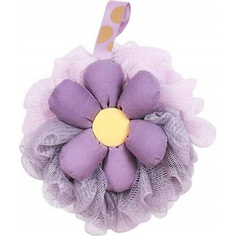 Esponja de baño húmeda Ecarla de 15 cm, color violeta dulce GB14FIO (1/3)