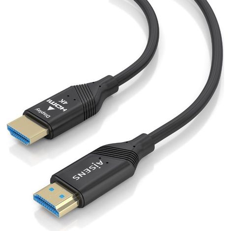 AISENS - CABLE HDMI V2.0 AOC PREMIUM ALTA VELOCIDAD / HEC 4K@60HZ 18GBPS, A/M-A/M, NEGRO, 25M