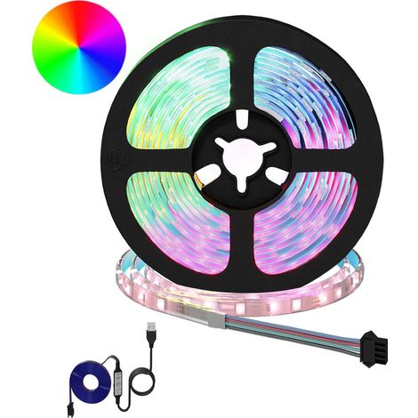 LED Streifen 2 pcs Schwarz und Transparent 2500 mm