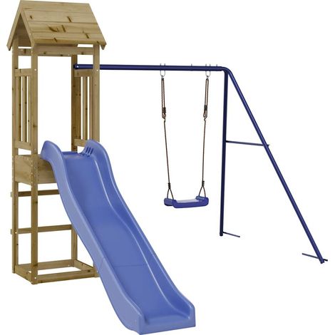 Außen-Spielplatz aus imprägniertem Kiefernholz