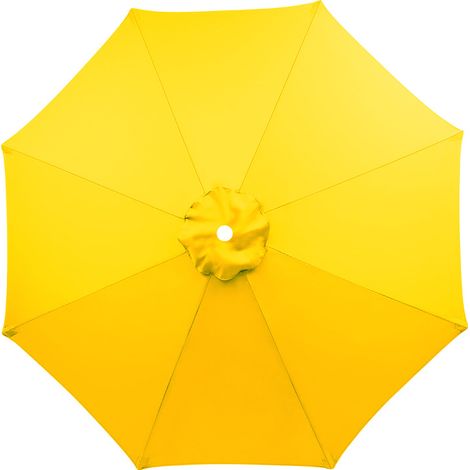 Ersatzbezug für 3-m-Sonnenschirm mit 8 Streben, wasserdicht, UV-beständig, Ersatzstoff, waschbar, atmungsaktiv, gelb (Streben nicht enthalten)