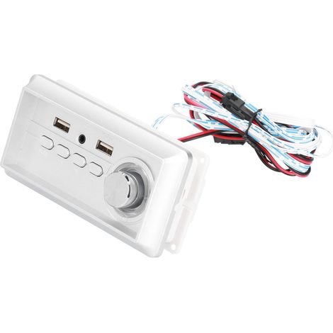 Amplificateur Stéréo Bluetooth 5.0 10W avec Aux et Port USB pour MP3