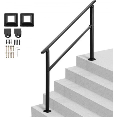 Rampe d'Escalier pour 4-5 Marches Extérieures Main Courante (1/5)