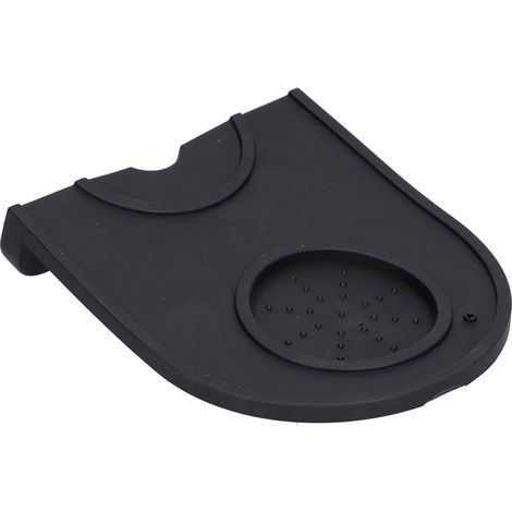 Tapis de tasseur à café en silicone antidérapant avec support de tassage d'angle - Accessoires pour machines à café (1/5)