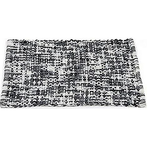 Tapis bouclé 50x80 cm gris foncé