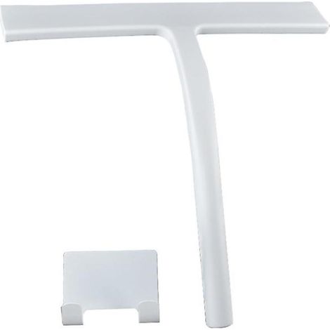 Grattoir en silicone efficace, lame en caoutchouc ultra-résistante, pour un usage quotidien sur les fenêtres, les portes de douche, les pare-brise de voiture, le carrelage et les rétroviseurs antibrou (1/5)