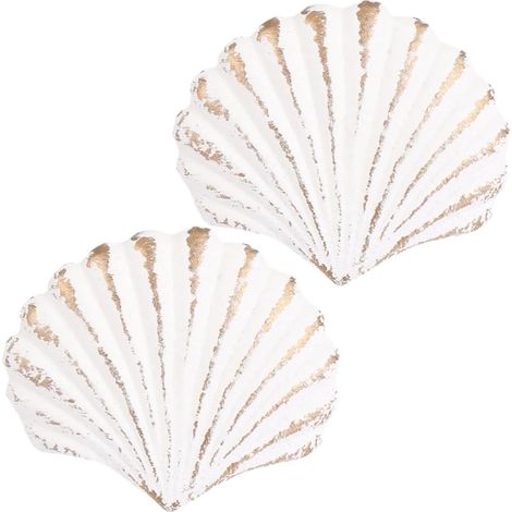 Poignée de tiroir Happyyami en forme coquillage, lot 2, fonte (1/5)