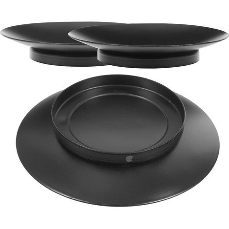 Bougeoirs traditionnels en fer, lot de 3, compatibles avec la décoration intérieure. (1/5)