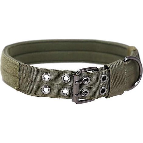 Collier pour chaton style gothique, unisexe (garçons et filles), vert militaire - Taille M (1/5)