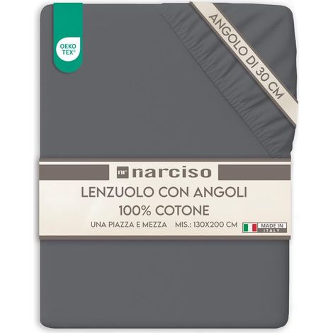 Drap Housse 130x200 Bonnet 30 cm en 100% Coton, Draps Housses de Matelas 130 x 200, Linge de lit Respirant et Hypoallergénique (1/5)