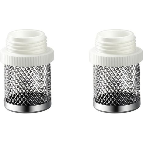 Lot de 2 filtres en acier inoxydable pour pompe d'alimentation d'aquarium, avec raccord fileté de 1/2 pouce (1/5)