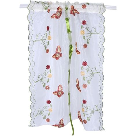 100% Polyester Window Curtain, Valance, Breathable Voile, for Living Room and Bedroom Decoration (1/5)