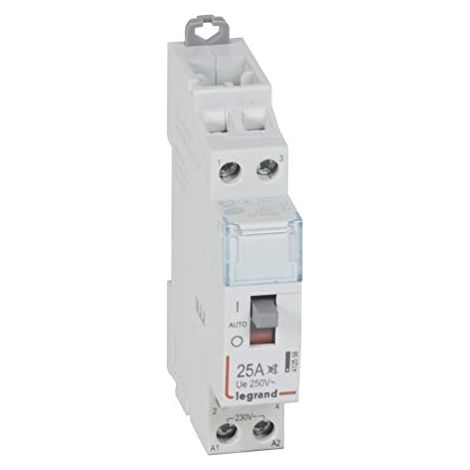Legrand – Contacteur à clé 25A – 2F 230V – Silencieux pour contrôle circuits à forte puissance – Conforme NF EN 61095