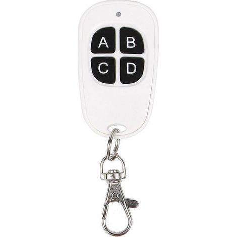 Télécommande RF sans fil 4 canaux 433MHz EV1527 pour rideaux - 4 boutons (1/4)