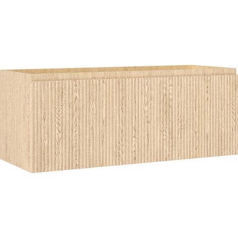 Mexen Rivel Badezimmerschrank 120 cm, 1 Schublade, geriffelt, Eiche - 91A20-12047-1-BF81 (1/5)