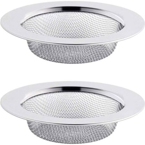 2PCS Filtre à Évier en Acier Inoxydable, Filtre de Vidange de 11,5 cm, Crépine d'évier, Tamis d'évier, Crépine d'évier Odipie (1/4)