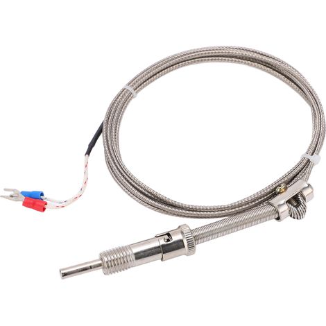 Sonde thermocouple blindée à ressort de compression de type K pour usine, 2 mètres (1/5)