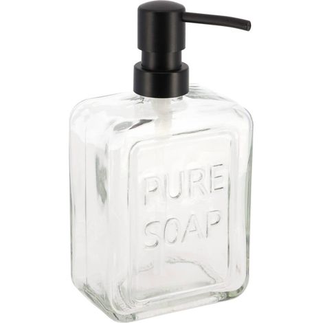 Seifenspender aus glas pure soap 550 ml - transparent - Tendance