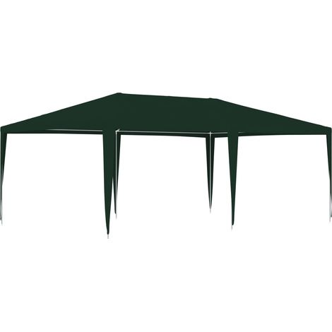Tente de réception/Tonnelle Barnum professionnelle 4x6 m Vert 90 g/m² -BonneVie40380 (1/5)