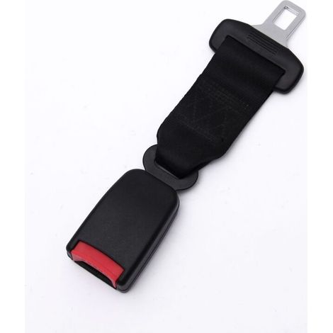Lot de 2 rallonges de ceinture de sécurité universelles pour voiture, sangle d'extension de ceinture de sécurité réglable 23 cm (noir)- (1/5)