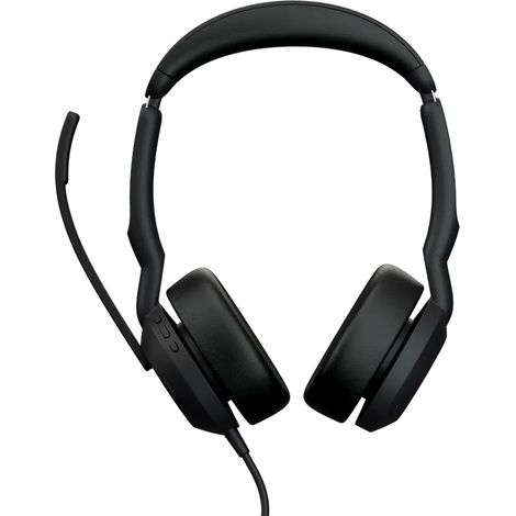 Cuffie Jabra Evolve2 50 USB-C/USB-A per ufficio, colore nero.