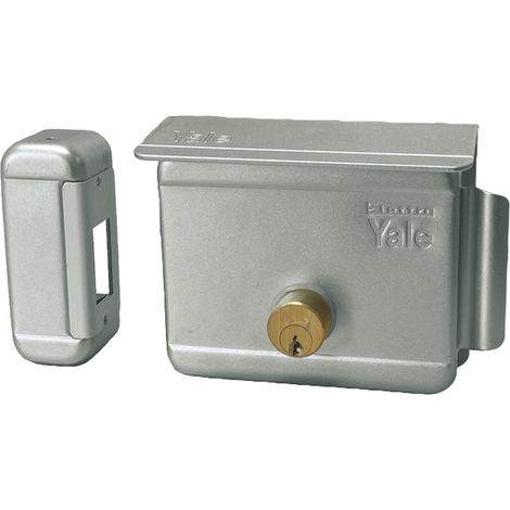 Yale ELETTROSERRATURA CANCELLI APPL. +S Acciaio Zincato Art. 680 E.60 Sx
