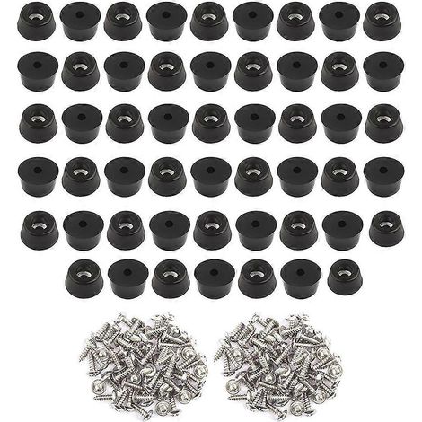 52 pieds en caoutchouc pour planche à découper (0,8 x 1,5 cm) - Pieds anti-rayures pour chaises et autres meubles (1/4)