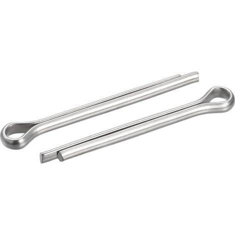 8pcs Goupille Fendue, Acier Inox Pince Attache Raccord pour Automobile 6mm x 70mm (1/4)